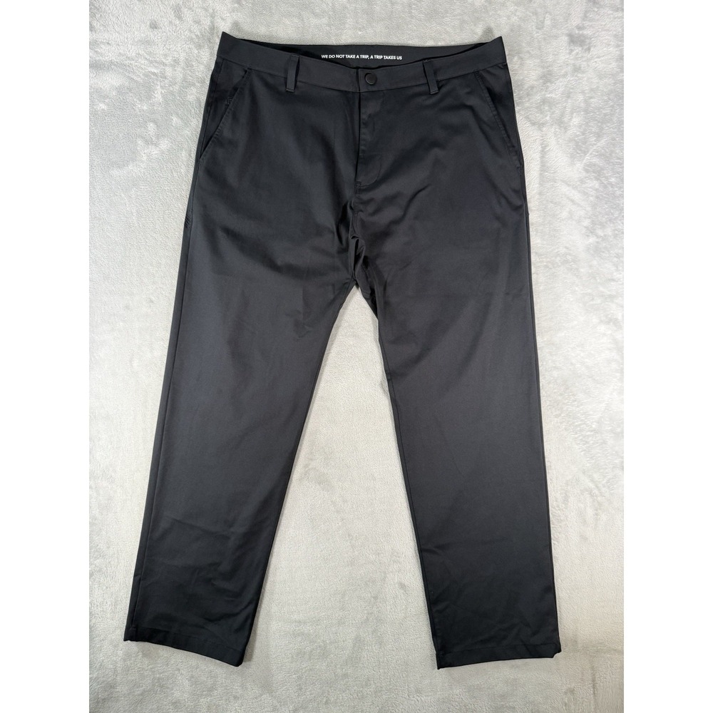 Rhone Pants Mens 36x28 Black Commuter‎ Performance Chino Golf